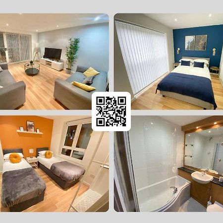 Large 5-Bed City Centre Townhouse With Secure Parking Manchester Bagian luar foto