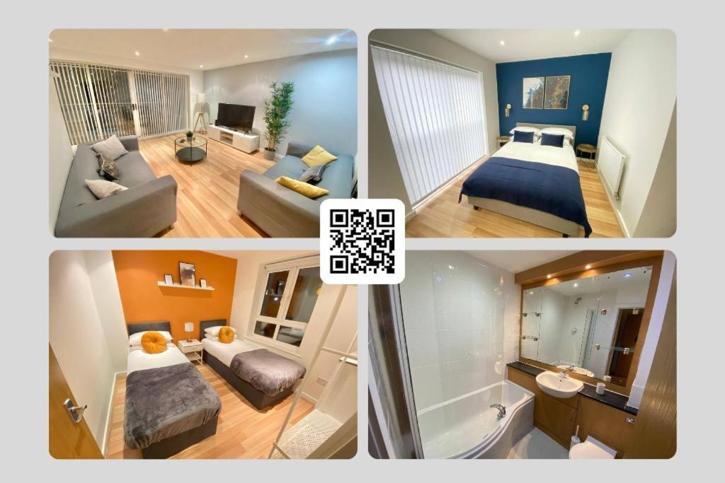 Large 5-Bed City Centre Townhouse With Secure Parking Manchester Bagian luar foto